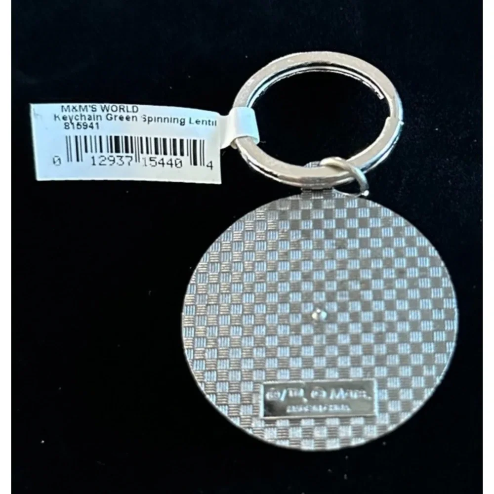 M&Ms World Las‎ Vegas Green Candy Keychain Souvenir Logo Keyring M & M